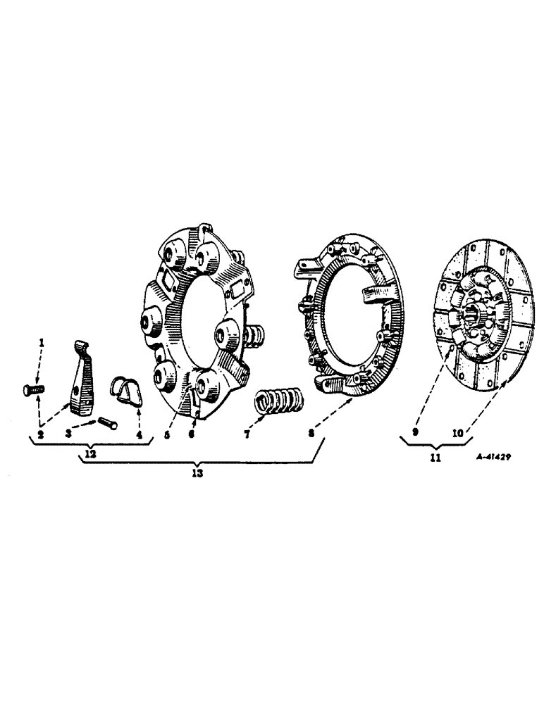 Схема запчастей Case IH 130 - (07-05) - DRIVE TRAIN, CLUTCH, ROCKFORD, 9 INCHES (04) - Drive Train