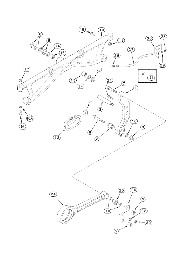 Схема запчастей Case IH 2388 - (09B-17) - CHAFFER - DRIVE HANGER ASN JJC0267150 (14) - ROTOR, CONCANVES & SIEVE