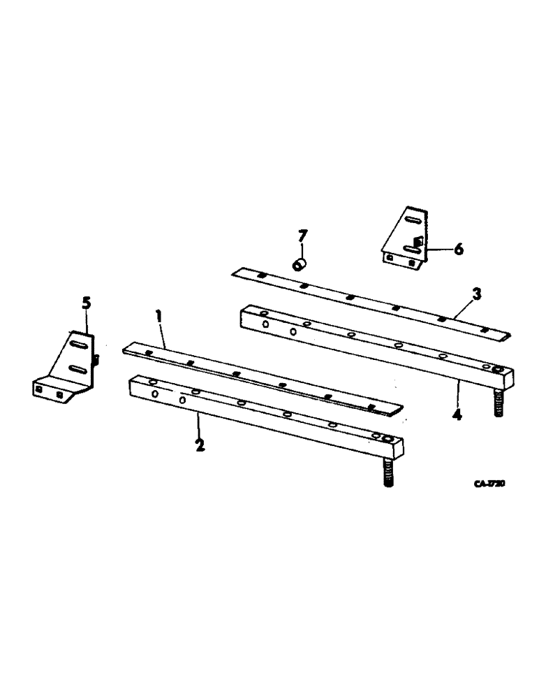 Схема запчастей Case IH 782 - (P-29) - WEED KNIFE ATTACHMENT (58) - ATTACHMENTS/HEADERS