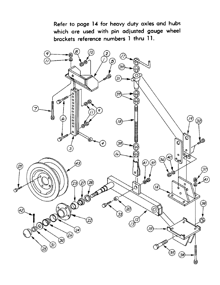 Схема запчастей Case IH 400-SERIES - (10) - PIN ADJUSTED AND SCREW ADJUSTED GAUGE WHEEL 