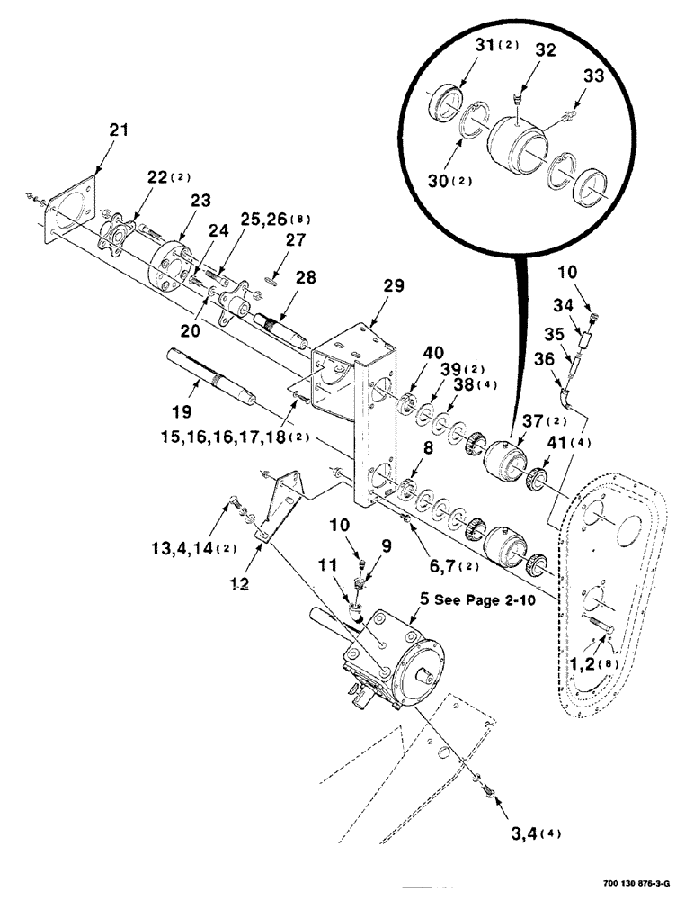 Схема запчастей Case IH 8840 - (2-06) - CHAINBOX ASSEMBLY (700114743 CHAINBOX ASSEMBLY COMPLETE) (58) - ATTACHMENTS/HEADERS