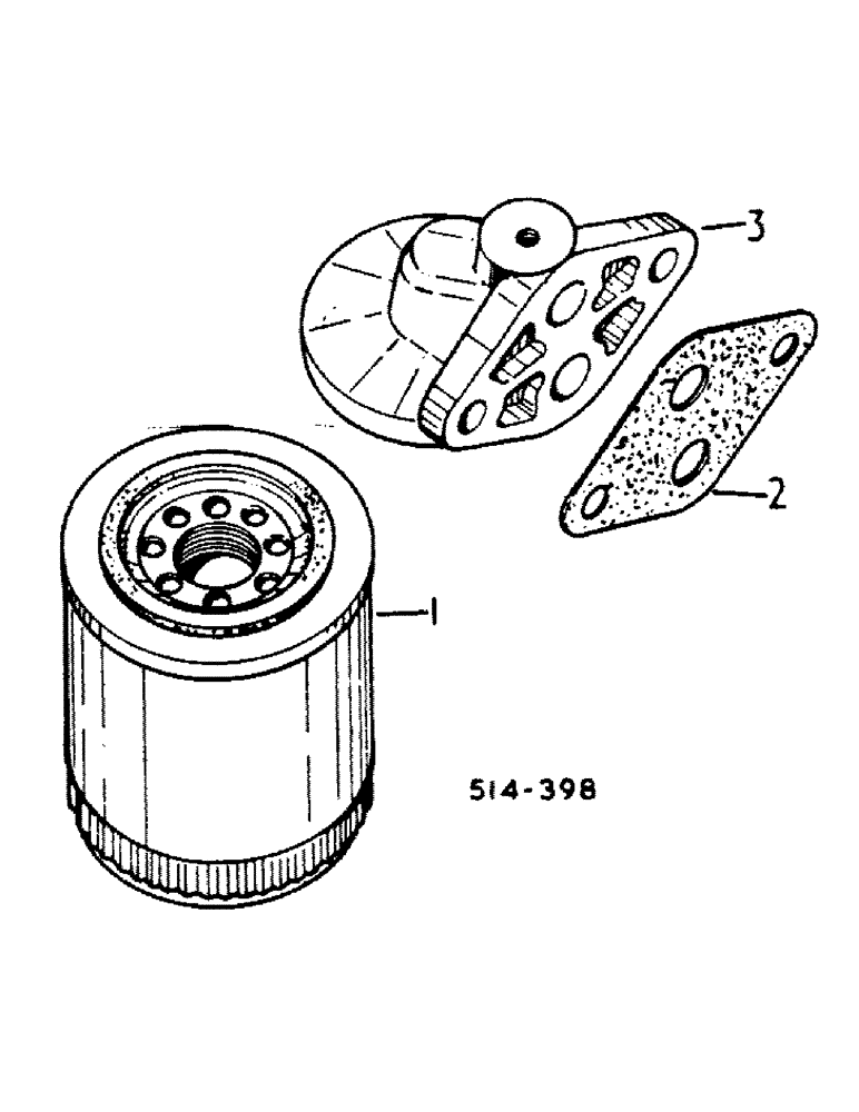 Схема запчастей Case IH 385 - (12-35) - POWER, LUBRICATING OIL FILTER Power