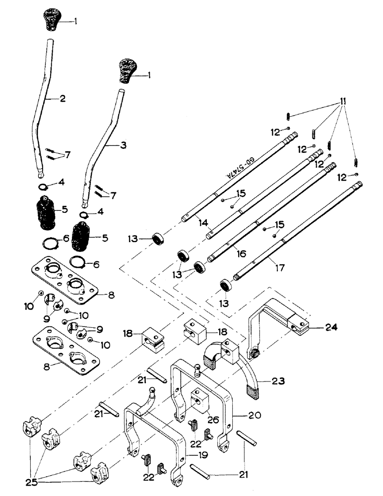 Схема запчастей Case IH 733 - (07-18) - GEARSHIFT TRANSMISSION (04) - Drive Train