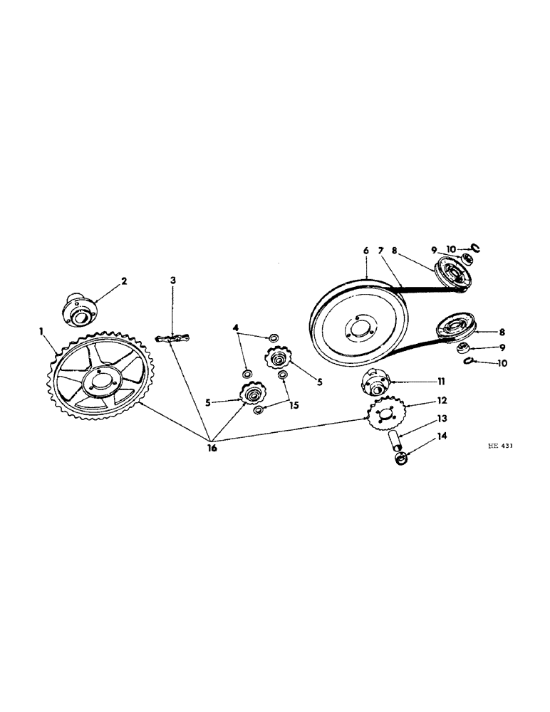 Схема запчастей Case IH 201 - (A-112) - REEL CHAIN DRIVE, SPECIAL, CANVAS PLATFORM, NOT AUGER OR PEA BAR PLATFORM (58) - ATTACHMENTS/HEADERS