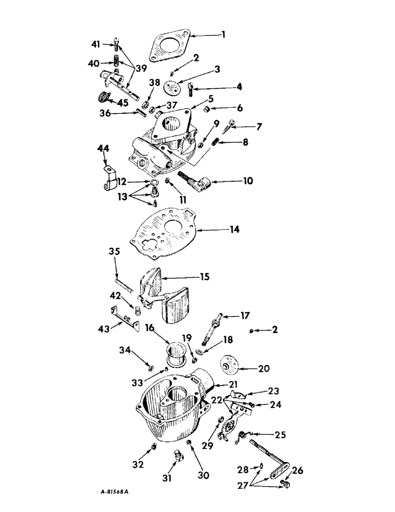 Схема запчастей Case IH 2424 - (029) - FUEL SYSTEM, CARBURETOR, MARVEL, SCHEBLER MODEL TSX 896 (02) - FUEL SYSTEM