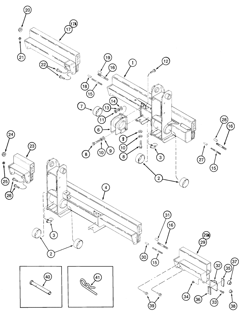 Схема запчастей Case IH 2155 - (9A-86) - TOOLBARS AND EXTENSIONS (13) - PICKING SYSTEM