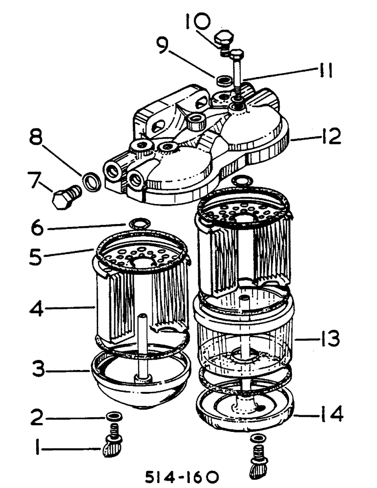 Схема запчастей Case IH 685 - (12-091) - TWIN FUEL FILTER, C.A.V., D-246/120521, D-239/667629 UP Power