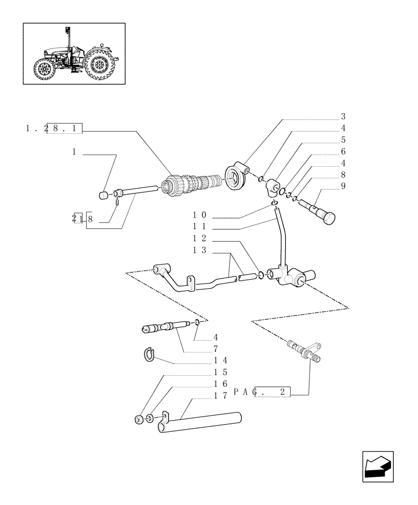 Схема запчастей Case IH JX1085C - (1.28.8[03]) - GEAR LUBRICATION SYSTEM - C5723 (03) - TRANSMISSION