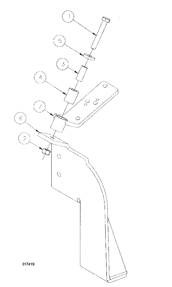 Схема запчастей Case IH SPX3200 - (04-040[00]) - HOSE PIVOT MOUNT ASSEMBLY - RF (35) - HYDRAULIC SYSTEMS