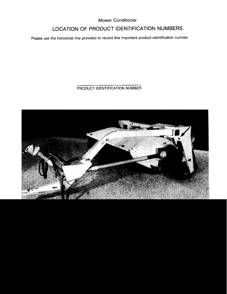 Схема запчастей Case IH 3309 - (1-2) - LOCATION OF PRODUCT IDENTIFICATION NUMBERS (00) - PICTORIAL INDEX