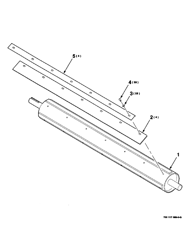 Схема запчастей Case IH 8455T - (6-16) - ROLLER ASSEMBLY, FLAP (14) - BALE CHAMBER