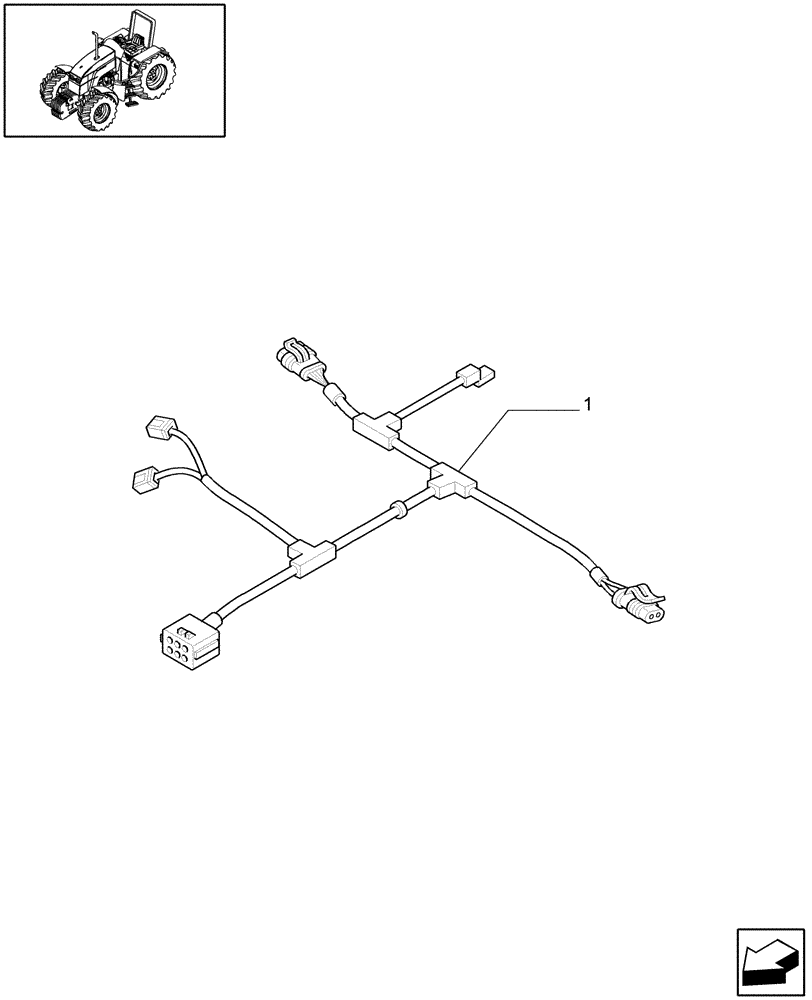 Схема запчастей Case IH MXU135 - (1.91.4/06) - (VAR.100/2) CREEPER TRANSMISSION FOR TRANSMISSION 16X16 - PUMP CABLE (W/CAB) (10) - OPERATORS PLATFORM/CAB