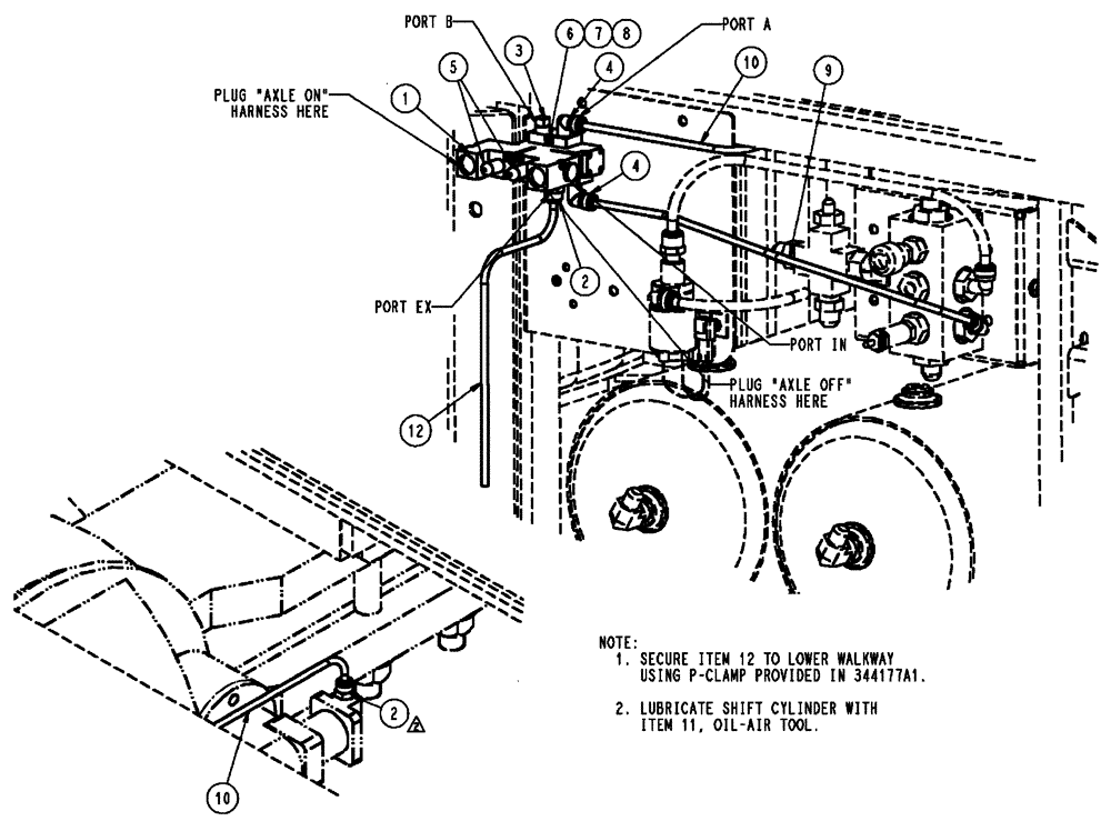 Схема запчастей Case IH FLX3010 - (07-013) - TWO-SPEED PNEUMATIC GROUP "SERIAL # 6700 AND LATER" Pneumatics