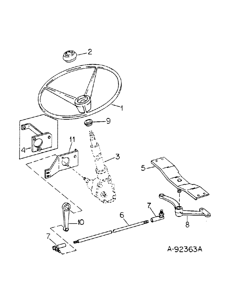 Схема запчастей Case IH 185 - (05-02) - STEERING, STEERING AND SUPPORTS (04) - STEERING