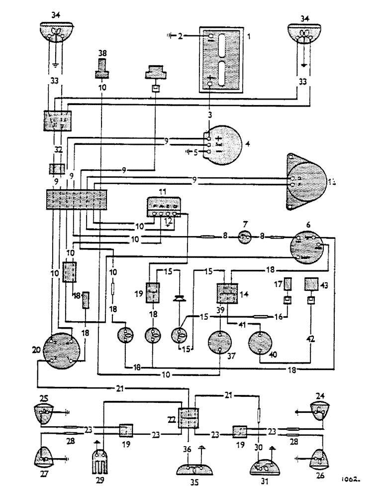 Схема запчастей Case IH 1200 - (116) - ELECTRICAL EQUIPMENT, TRACTOR 703305 ONWARD (06) - ELECTRICAL SYSTEMS