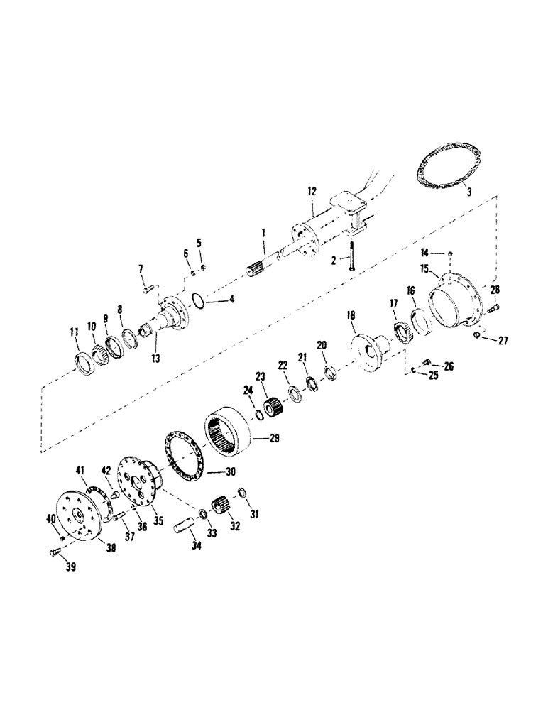 Схема запчастей Case IH STEIGER - (04-43) - AXLE ASSEMBLY - ROCKWELL, UPDATE VERSION, (WC & SWC, SN 8350 & BELOW) (04) - Drive Train