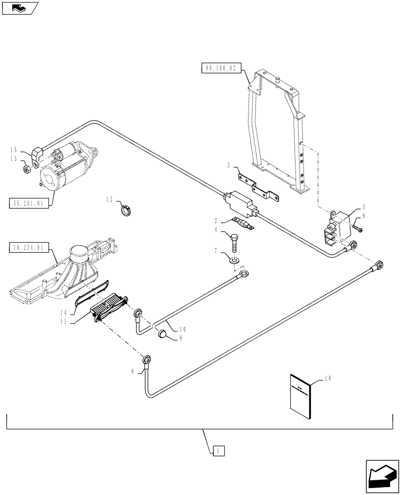 Схема запчастей Case IH PUMA 130 - (88.055.01) - DIA KIT, GRID HEATER (88) - ACCESSORIES