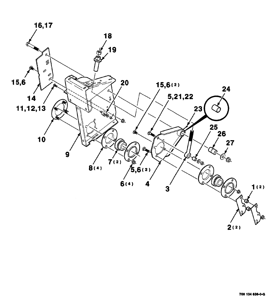 Схема запчастей Case IH 525 - (05-008) - PANEL ASSEMBLY - HAY CONDITIONER (LEFT) (58) - ATTACHMENTS/HEADERS