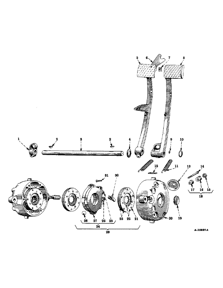 Схема запчастей Case IH FARMALL HV - (154) - CHASSIS, DISC BRAKES AND CONNECTIONS, SERIAL NO. 391358 AND UP (12) - CHASSIS