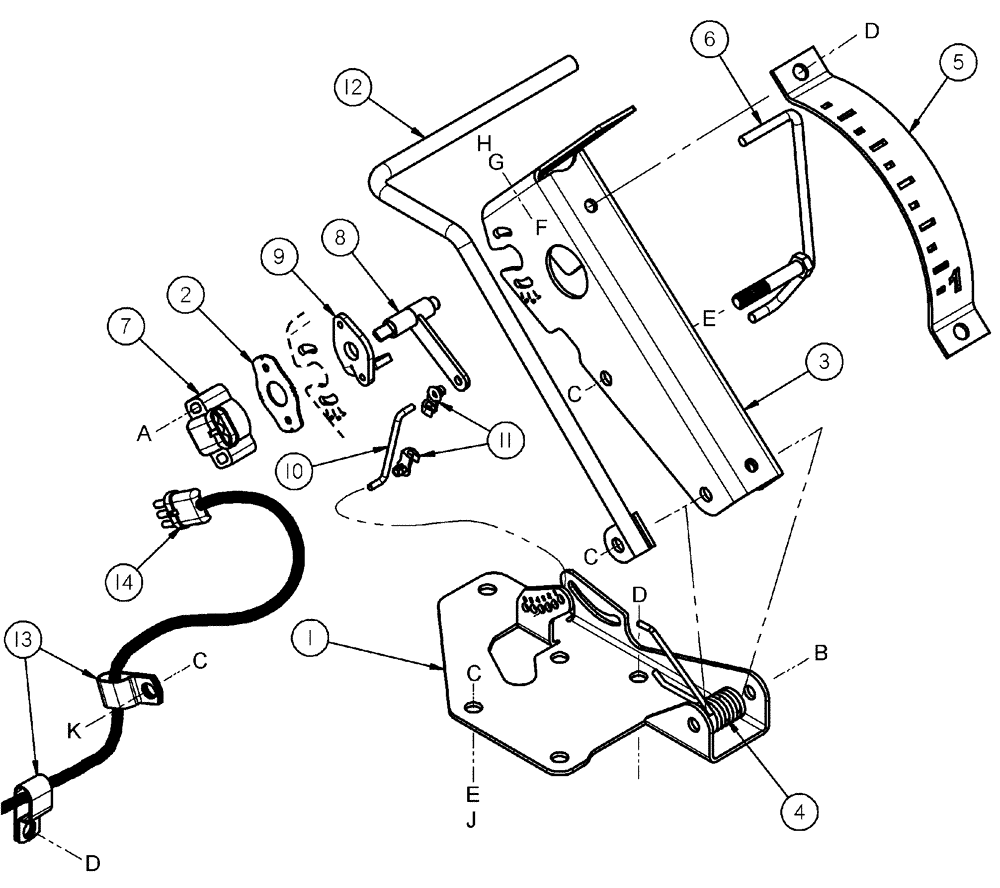 Схема запчастей Case IH 1052 - (09-58A) - FLOAT OPTIMIZER ATTACHMENT - CASE 2100/2300 SERIES COMBINES (09) - CHASSIS