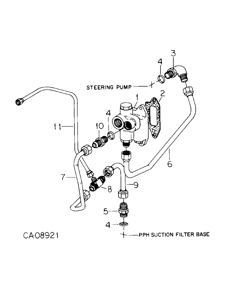 Схема запчастей Case IH 7488 - (10-15) - HYDRAULICS, FLOW DIVIDER VALVE AND CONNECTIONS (07) - HYDRAULICS