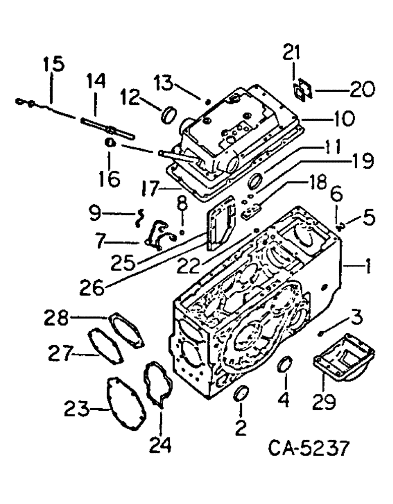 Схема запчастей Case IH 3488 - (07-16) - DRIVE TRAIN, REAR FRAME AND COVERS (04) - Drive Train