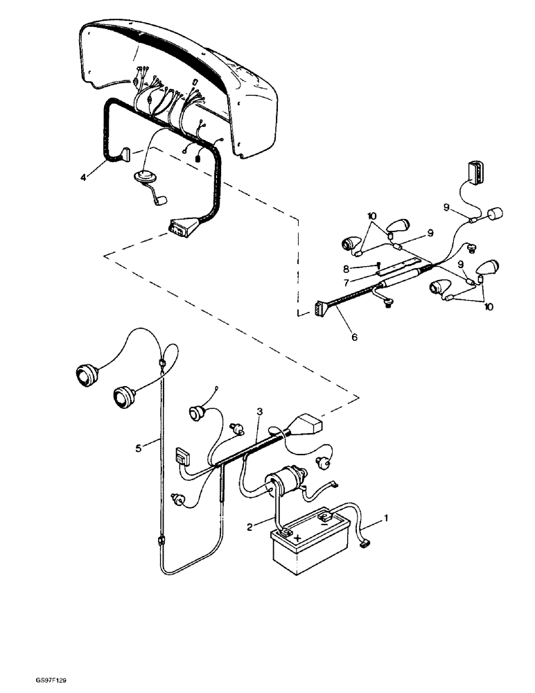 Схема запчастей Case IH 885N - (4-06) - ELECTRICAL WIRING, 885 AND 885N TRACTORS (04) - ELECTRICAL SYSTEMS