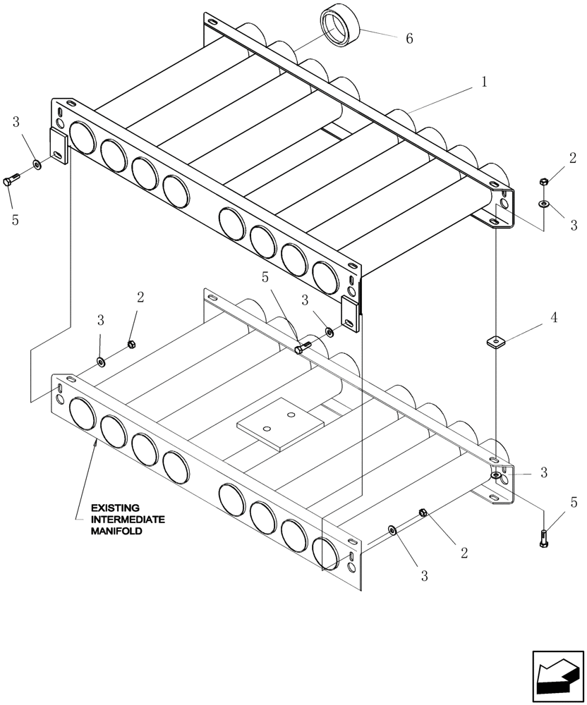 Схема запчастей Case IH 3580 - (75.100.28) - DOUBLE SHOOT MANIFOLD (75) - SOIL PREPARATION