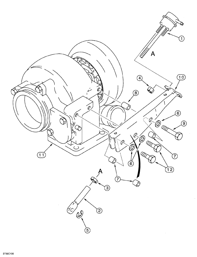 Схема запчастей Case IH 6831T - (02-034) - WASTEGATE ACTUATOR, 6T-830 EMISSIONS CERTIFIED ENGINE 