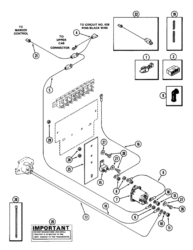 Схема запчастей Case IH 2096 - (4-082) - ELECTRIC POWER ATTACHMENT, IMPLEMENT MONITOR (04) - ELECTRICAL SYSTEMS