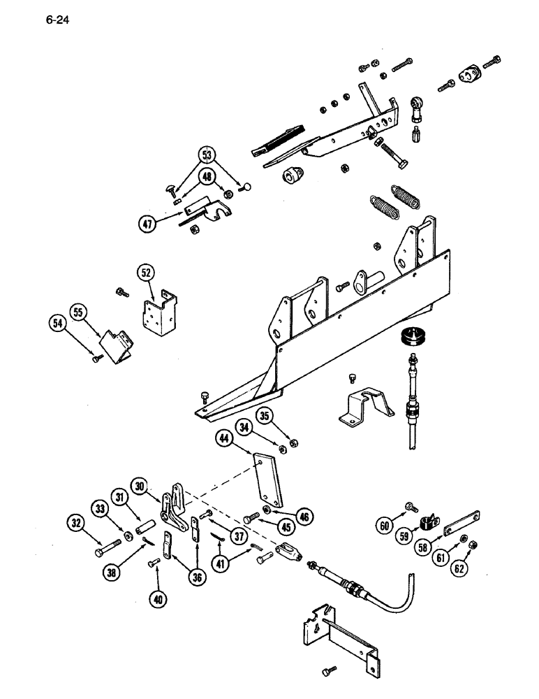 Схема запчастей Case IH 3394 - (6-24) - INCHING PEDAL (CONTINUED) (06) - POWER TRAIN