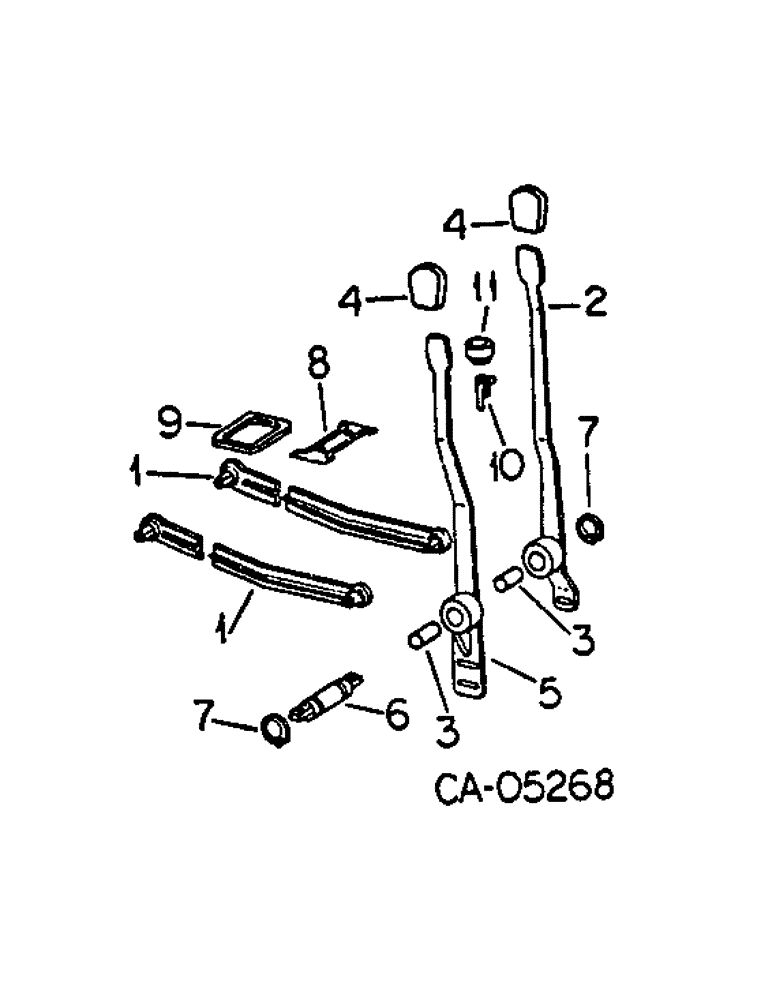 Схема запчастей Case IH HYDRO 186 - (10-30) - HYDRAULIC, HYDRAULIC DRAFT CONTROL LINKAGE, TRACTORS WITH HI-CLEAR, H186 WITH S/N 11999 AND BELOW (07) - HYDRAULICS