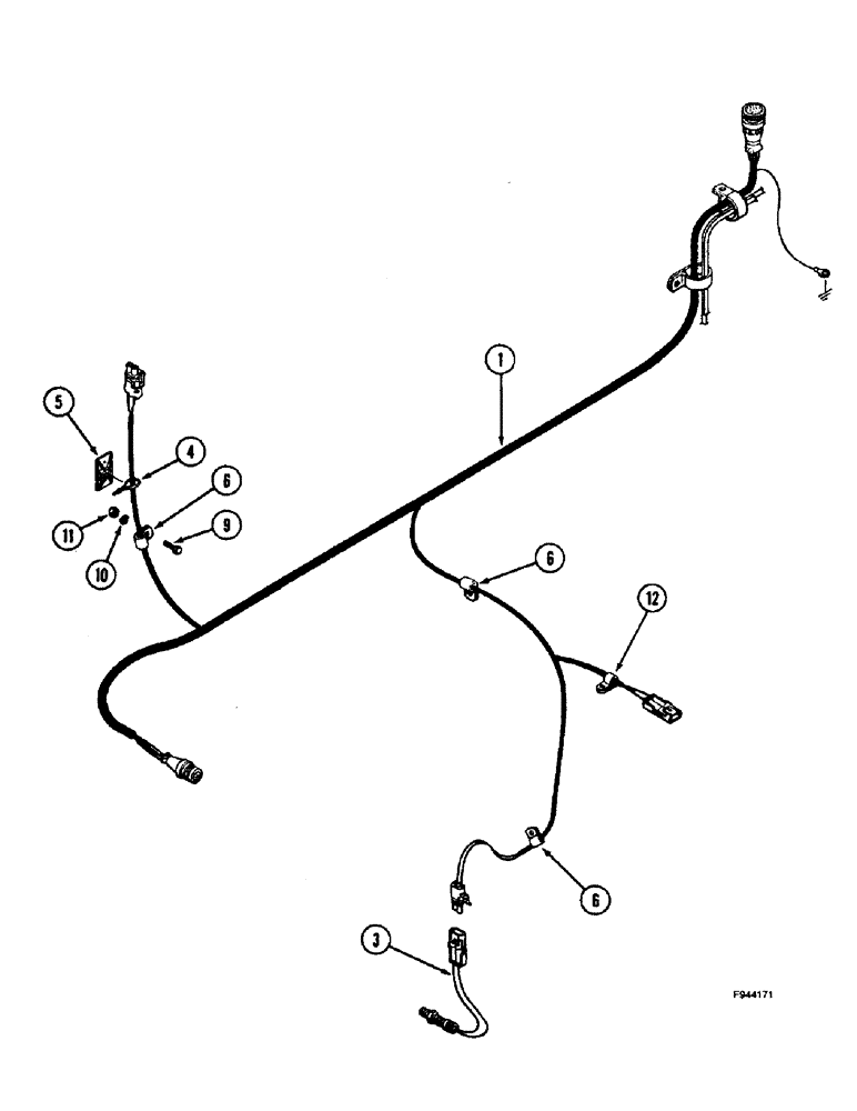 Схема запчастей Case IH 9280 - (4-031A) - TRANSMISSION HARNESS SYNCHROMESH & SYNCHROSHIFT TRANSMISSION P.I.N. JEE0033501 & AFTER (04) - ELECTRICAL SYSTEMS