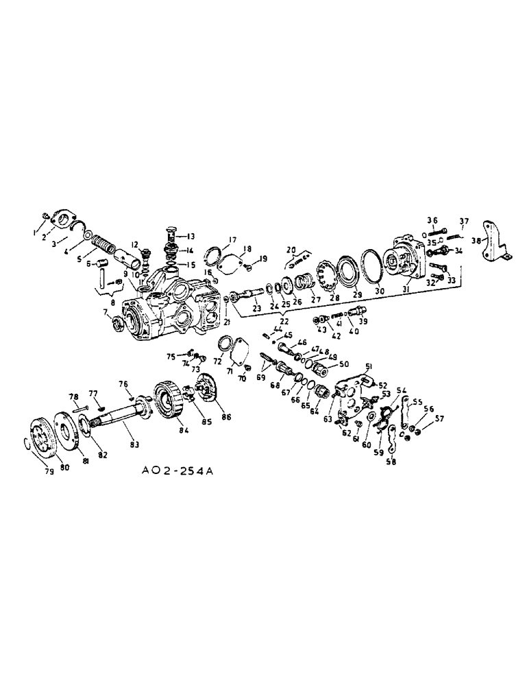 Схема запчастей Case IH 2400 - (12-80) - FUEL INJECTION PUMP, BOSCH INJECTION C.R. PUMP Power