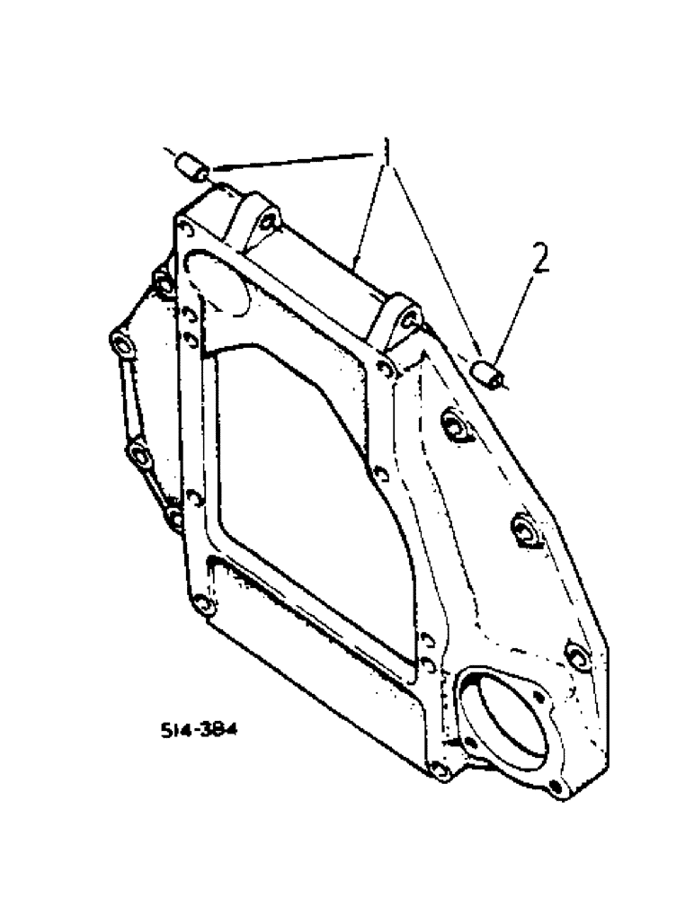 Схема запчастей Case IH 454 - (12-45) - ENGINE MOUNTING Power