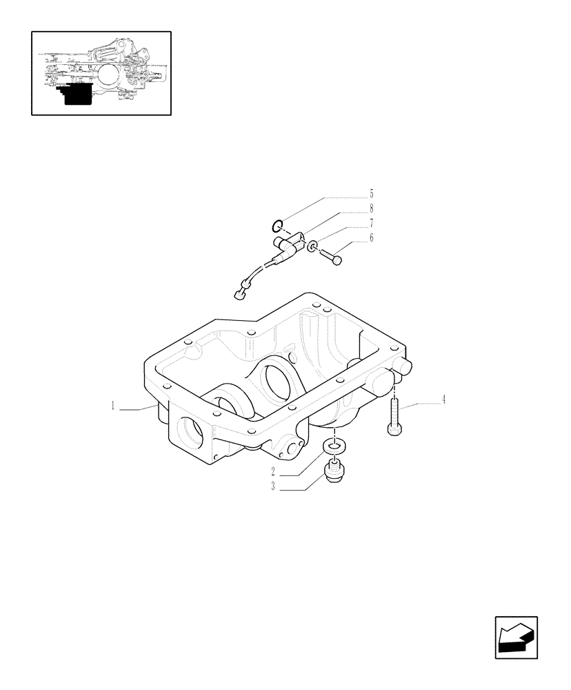 Схема запчастей Case IH JX1095N - (1.33.0[01]) - 4WD IDLER CASE & COVERS (04) - FRONT AXLE & STEERING