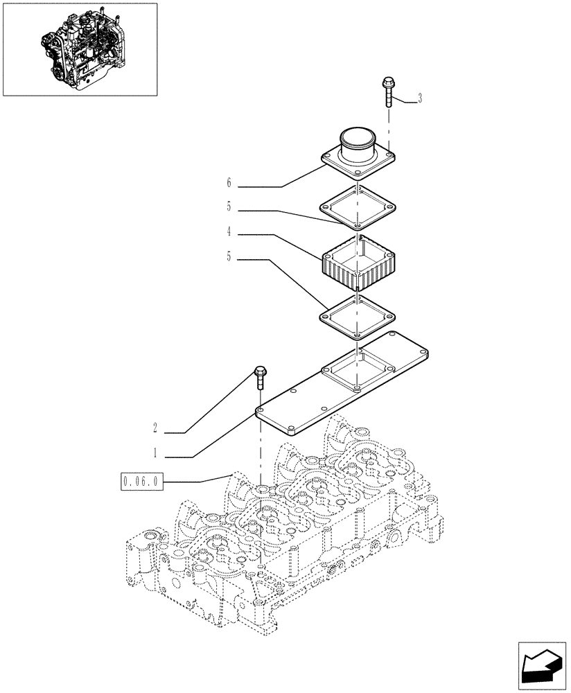 Схема запчастей Case IH JX1085C - (0.07.1) - INTAKE MANIFOLD (01) - ENGINE