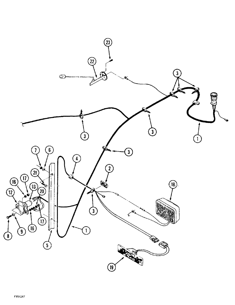 Схема запчастей Case IH 9350 - (4-28) - REAR FRAME HARNESS (04) - ELECTRICAL SYSTEMS