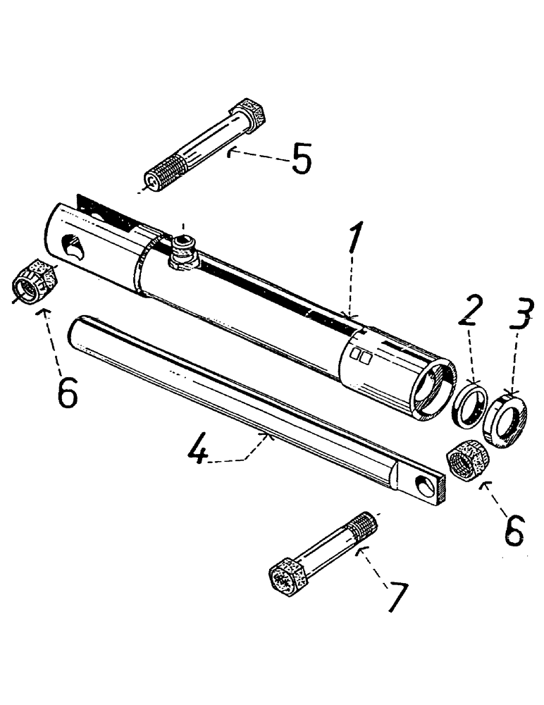 Схема запчастей Case IH 7000 - (B01-30) - HYDRAULIC CYLINDER, HEIGHT INDICATOR 7700 Hydraulic Components & Circuits