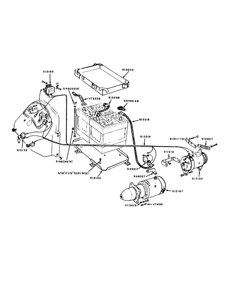 Схема запчастей Case IH 300B-SERIES - (064) - DIESEL ENGINE, BATTERY, GENERATOR AND STARTING MOTOR (02) - ENGINE