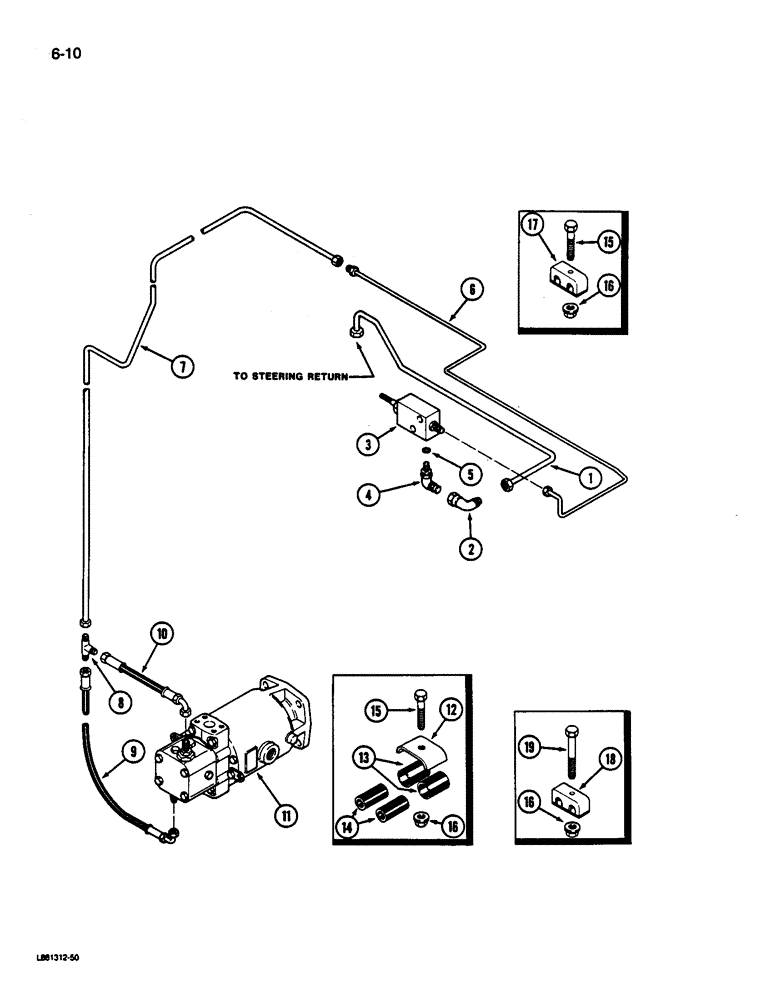 Схема запчастей Case IH 1822 - (6-10) - FOOT-N-INCH VALVE SYSTEM (03) - POWER TRAIN