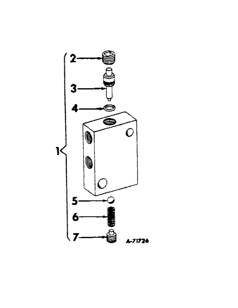 Схема запчастей Case IH 110 - (C-18A) - HYDRAULIC CHECK VALVE 