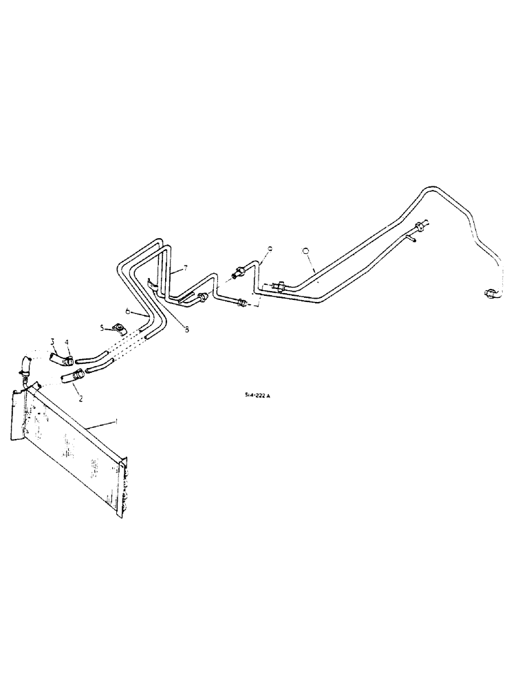 Схема запчастей Case IH 268 - (06-002) - OIL COOLER, SYNCHROMESH DRIVE TRACTORS Cooling