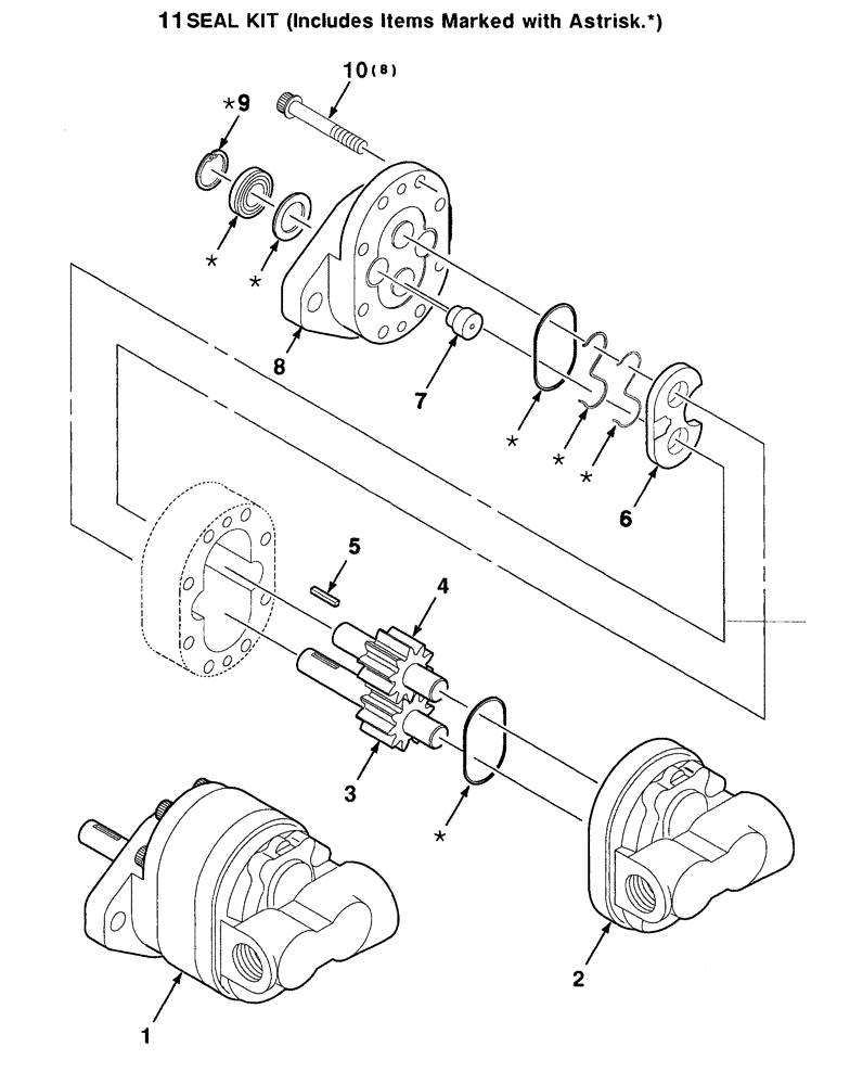 Схема запчастей Case IH 8880 - (8-04) - HYDRAULIC MOTOR ASSEMBLY (DRIVE) (35) - HYDRAULIC SYSTEMS