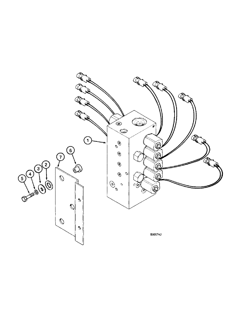 Схема запчастей Case IH 1800 - (8-72) - BASKET MANIFOLD VALVE, MOUNTING (07) - HYDRAULICS