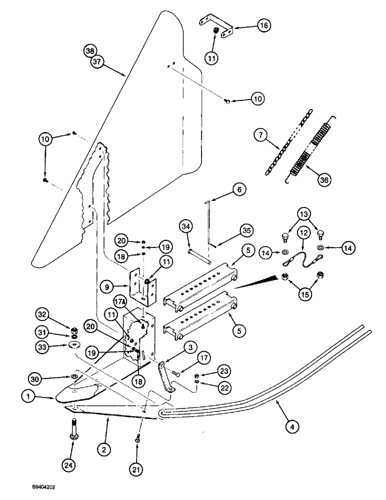 Схема запчастей Case IH 2055 - (9A-61A) - PLANT LIFTER, RIGHT-HAND, P.I.N. JJC0155439 AND AFTER (13) - PICKING SYSTEM