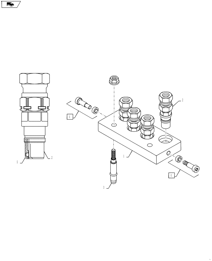 Схема запчастей Case IH L790 - (35.204.04) - UPPER PART (35) - HYDRAULIC SYSTEMS