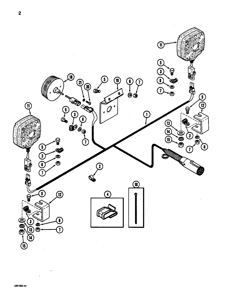 Схема запчастей Case IH 5200 - (02) - ELECTRICAL SYSTEM 