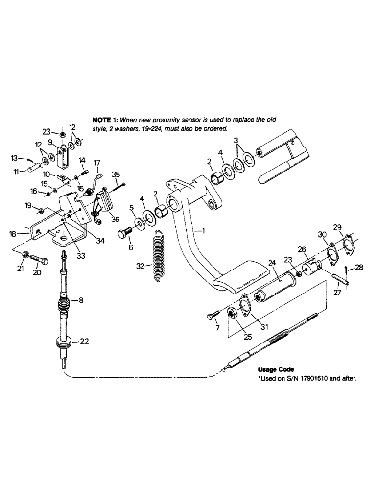 Схема запчастей Case IH STEIGER - (01-43) - CLUTCH CONTROLS (10) - CAB