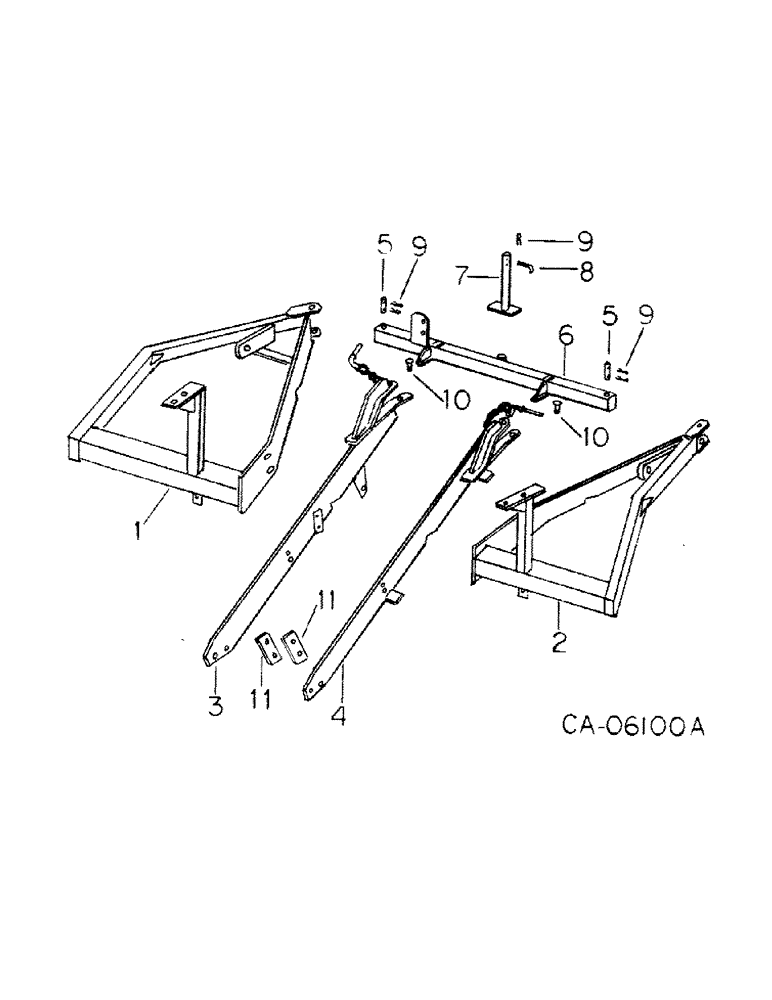 Схема запчастей Case IH 80 - (B-02) - MAIN FRAME, STAND AND CONNECTIONS (09) - CHASSIS